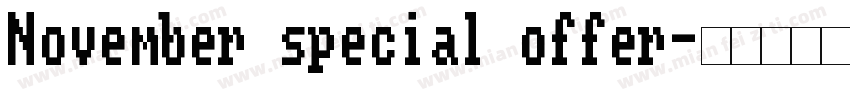 November special offer字体转换